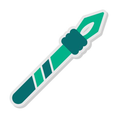 Mızrak simgesi vektör illüstrasyonu