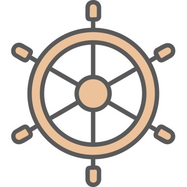 Dümen. Web simgesi basit illüstrasyon