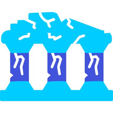 Harabeler. Web simgesi basit illüstrasyon