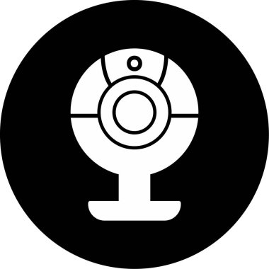 Web kamera simge vektör çizim