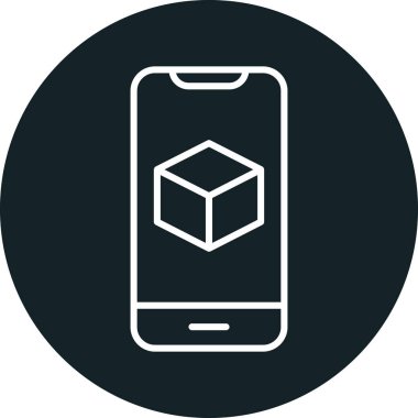 Görüntüde Artırılmış Gerçeklik simgesine sahip akıllı telefon 