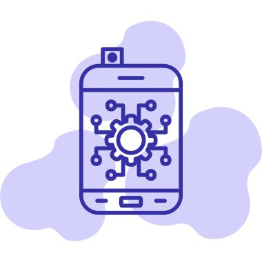 Otomatik ağ simgesi vektör illüstrasyonu 