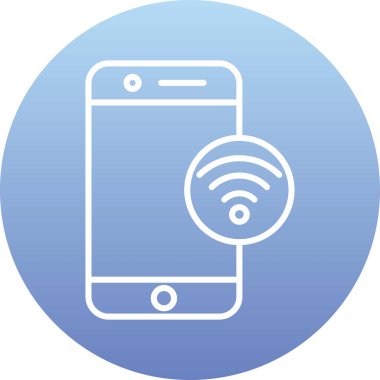 wifi vektör simgesi modern basit illüstrasyon 