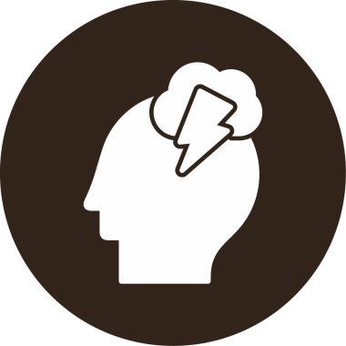 Stres simgesi, vektör illüstrasyonuna sahip kişi