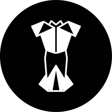 elbise simgesi, vektör illüstrasyonu 