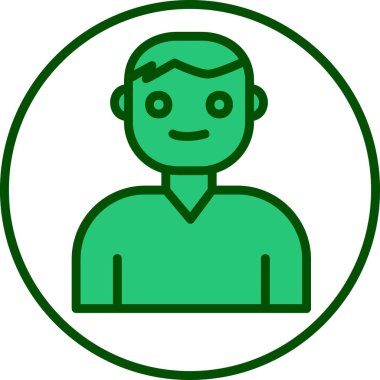 Kullanıcı Hesabı web simgesi basit illüstrasyon