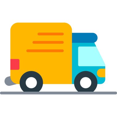 kamyon simgesi, vektör illüstrasyon tasarımı 