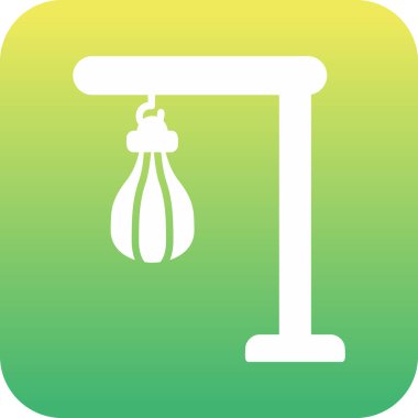 Bir Kum Torbası simgesinin vektör illüstrasyonu