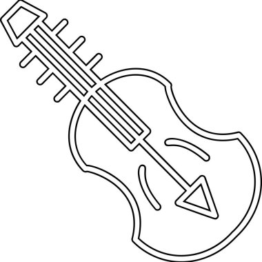 Keman Ağı ikon vektör illüstrasyonu