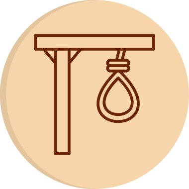 Gallow web simgesi, vektör illüstrasyonu