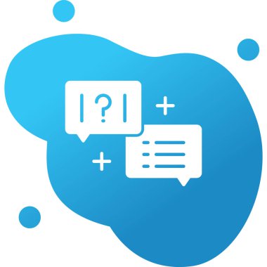 Quiz web simgesi vektör illüstrasyonu