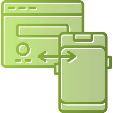 Web simgesi vektör illüstrasyonunu transfer et 