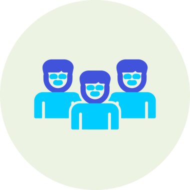 bir grup insan simgesi vektör illüstrasyon tasarımı 