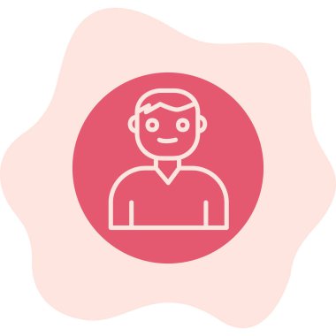 Kullanıcı Hesabı web simgesi basit illüstrasyon