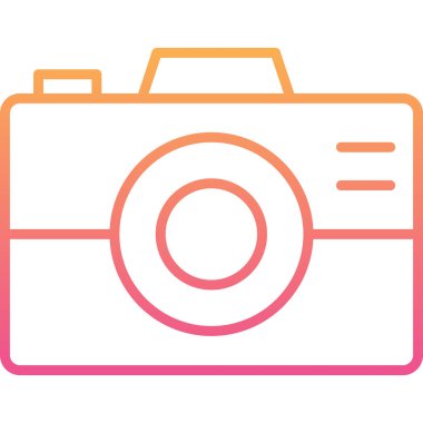 kamera simgesi vektör illüstrasyonu 