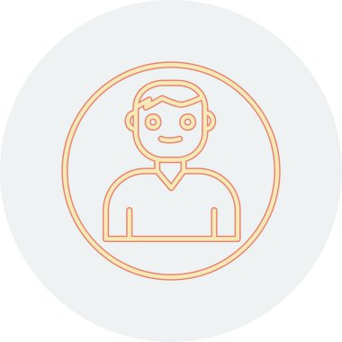 Kullanıcı Hesabı web simgesi basit illüstrasyon