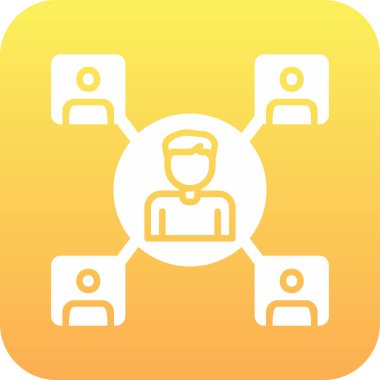 personel dış kaynak simgesi, vektör illüstrasyonu basit tasarım