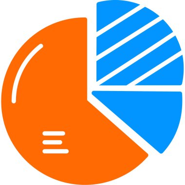 Pasta grafiği web simgesi basit illüstrasyon 