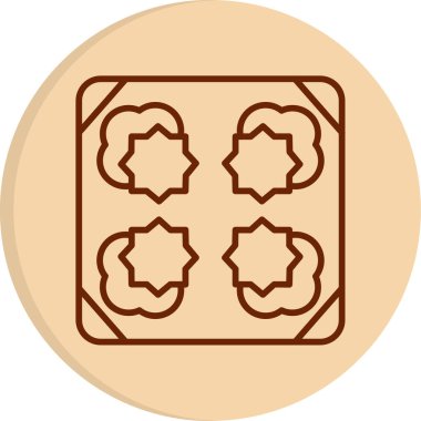 Döşeme. Web simgesi basit illüstrasyon