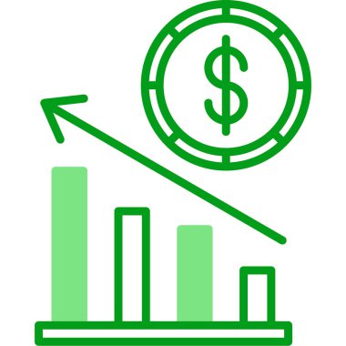 Ekonomi simgesi modern basit illüstrasyon 