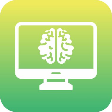 bilgisayar ekranı simgesi, vektör illüstrasyonu basit tasarım