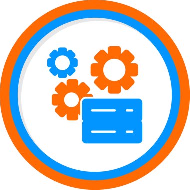 Teknik Servis simgesi, vektör illüstrasyonu basit tasarım