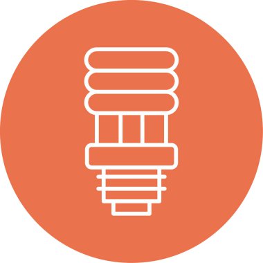 spiral ampul ikonu web basit illüstrasyon