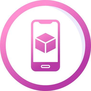 Görüntüde Artırılmış Gerçeklik simgesine sahip akıllı telefon 