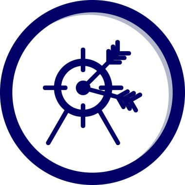 Oklu hedefin vektör illüstrasyonuName 