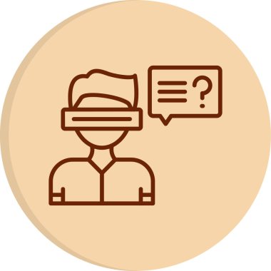 Quiz web simgesi vektör illüstrasyonu