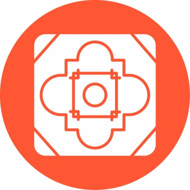 Döşeme. Web simgesi basit illüstrasyon