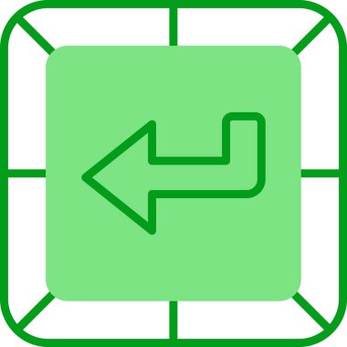 Girin. Web simgesi basit tasarım