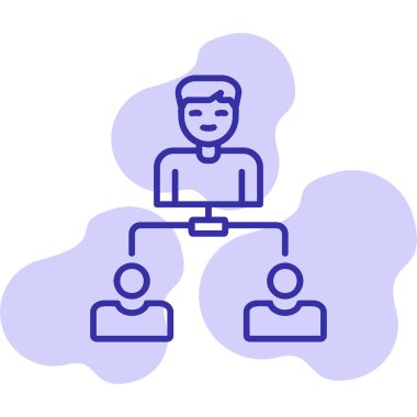 Hiyerarşi web simgesi basit illüstrasyon