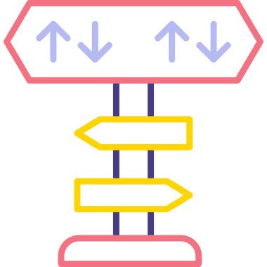 yönler web simgesi basit tasarım 