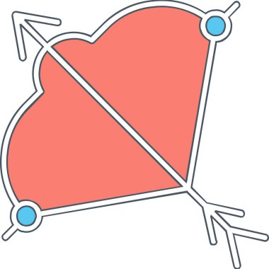 Viking yayı. Web simgesi basit tasarım