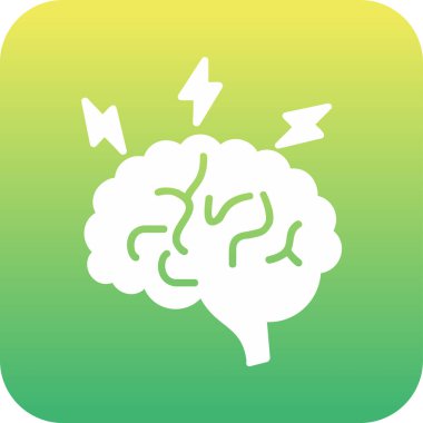 Beyin fırtınası web simgesi, vektör illüstrasyonu 