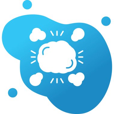 Bulutlar. Web simgesi basit illüstrasyon