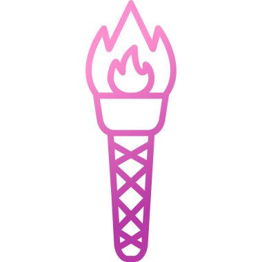 Meşalede yanan alev.