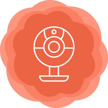 Web kamera simge vektör çizim
