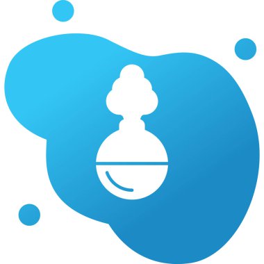 Bir duman bombası simgesinin vektör çizimi