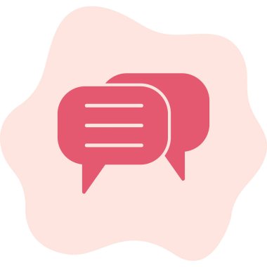 Sohbet simgesi vektör illüstrasyonu 