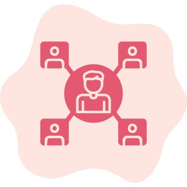 personel dış kaynak simgesi, vektör illüstrasyonu basit tasarım