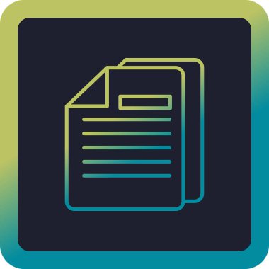 dokümanlar web simgesi vektör illüstrasyonu