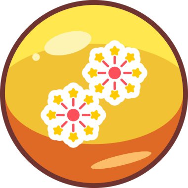 Havai fişek web simgesi, vektör illüstrasyonu 