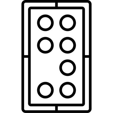 Düğme Simgesi Basit Vektör İllüstrasyonu