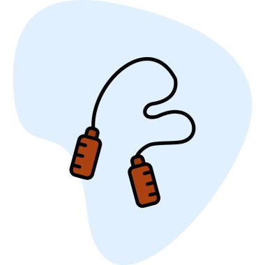 atlama ipi web simgesi, illüstrasyon vektör