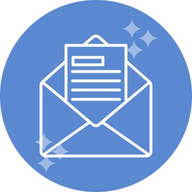 E- posta İş Teklif simgesi vektör illüstrasyonu