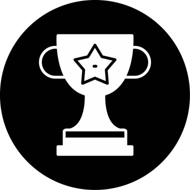 Kupa. Web simgesi basit illüstrasyon 