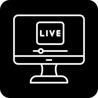 Yaşa. Web simgesi basit bir illüstrasyon. Ben...