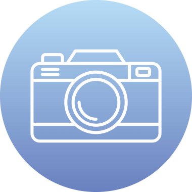 Kamera. Web simgesi basit illüstrasyon 